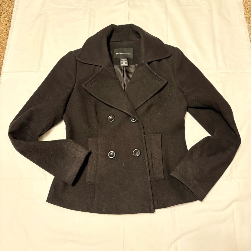 Victoria's Secret Elegant Dark Pea Coat
